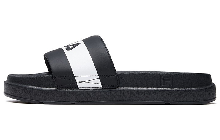 (W) FILA Slippers Black/White