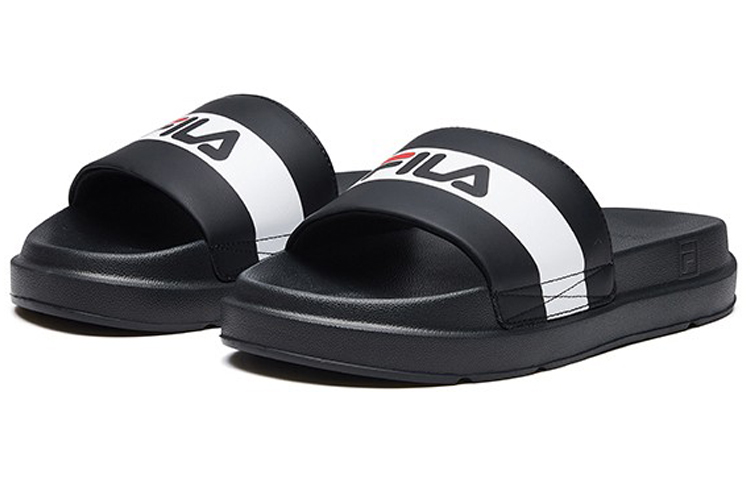 (W) FILA Slippers Black/White 圖 2