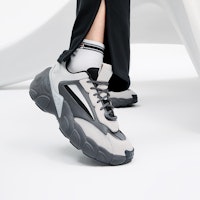 (W) 휠라 스매셔 '로터스 그레이/아이언 포징' F12W241117FVF Sizing (W) 휠라 스매셔 '로터스 그레이/아이언 포징' F12W241117FVF