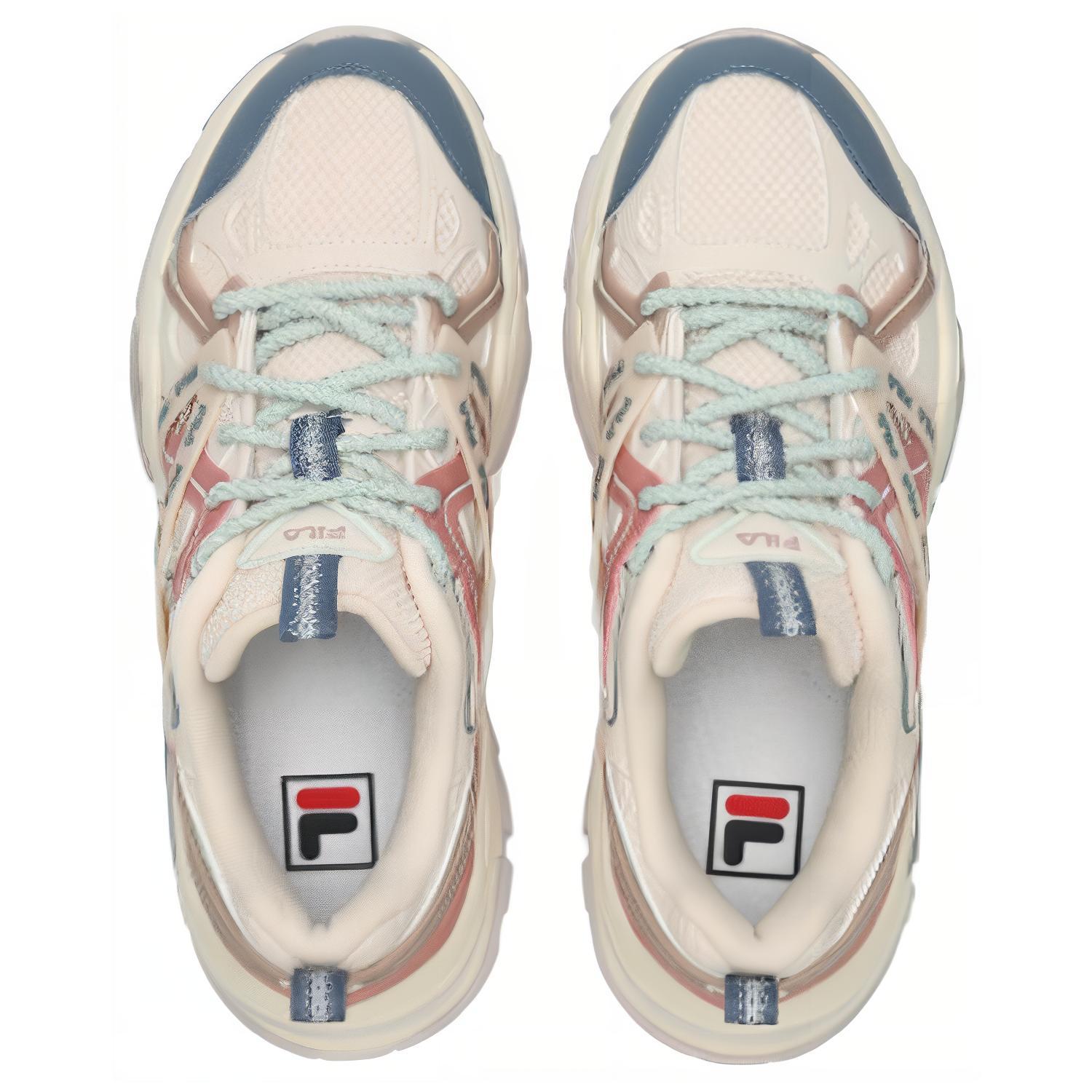 Order (W) Sepatu FILA Sofia 1S Fishbone Modern Low-Top 'Putih Pink Biru' F12W341105FBZ