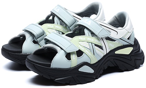 (W) FILAソフィアサンダル (白/緑) F12W221407FWS Order (W) FILAソフィアサンダル (白/緑) F12W221407FWS