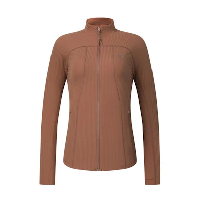 (Women) FILA Solid Color Fitness Knit Jacket Brick Brown A11W341502F-BN