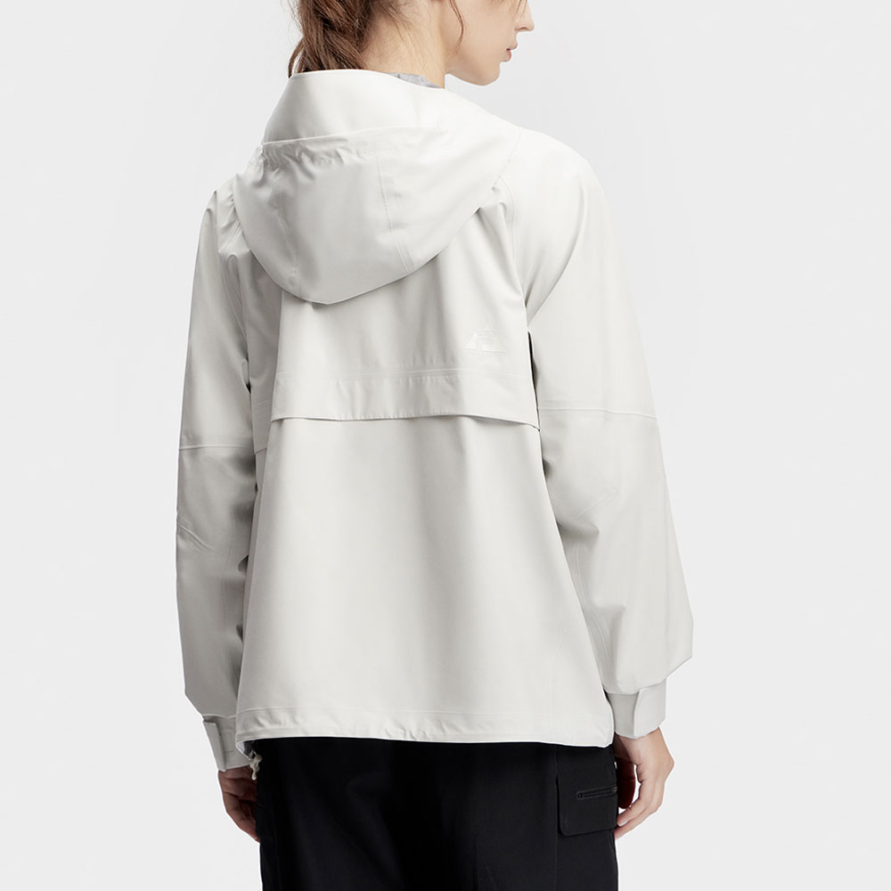(Women) FILA Solid Color Hooded Loose Fit Woven Jacket in Cloud White A11W417709F-WT 圖 5