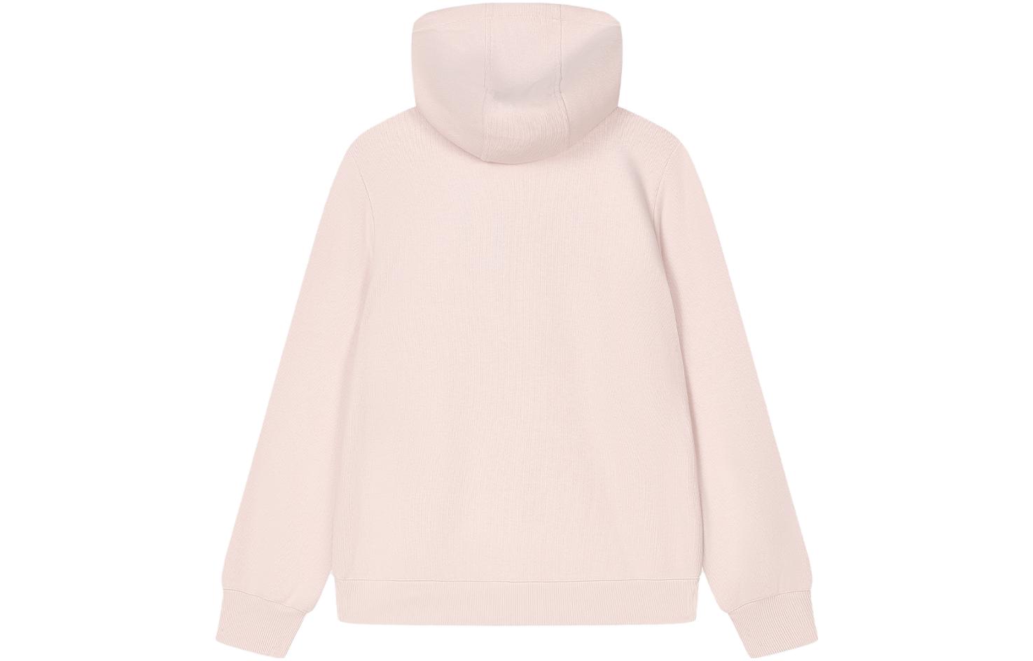 (Women) FILA Solid Color Knit Pullover Hoodie in Cinnamon Almond Pink F11W347201ALP 圖 3