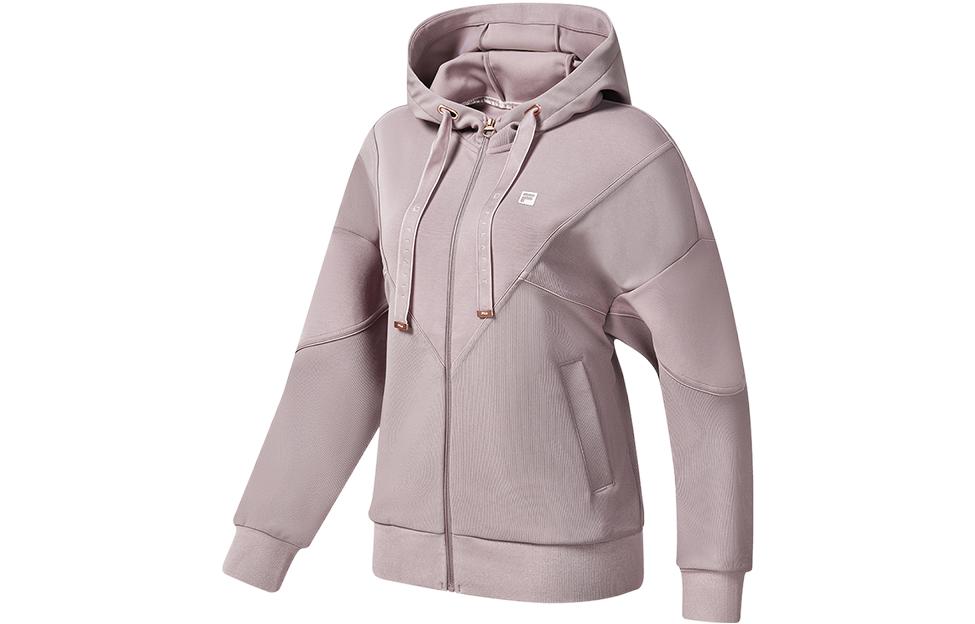 (Women) FILA Solid Color Logo Print Zip-Up Jacket in Wisteria Purple A11W241509F-PU 圖 2