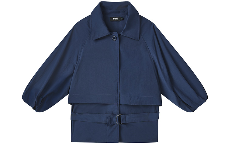 Order (W) FILA纯色单排扣夹克塔霍蓝长袖 F11W324703F-DB