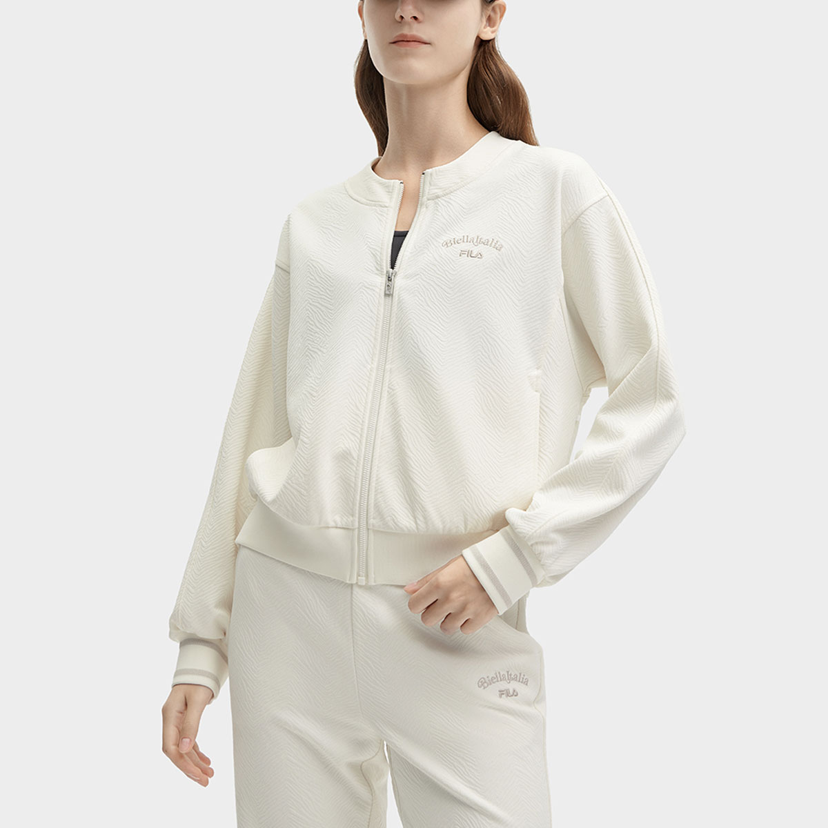 Shop (W) FILA纯白针织夹克兔年特别版 F11W418503F-IV