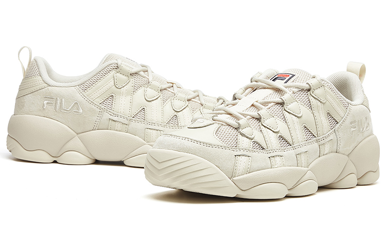Lookbook FILA FUSION斐樂潮牌 Spaghetti 低幫 復古籃球鞋 女款 米色