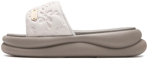 (Women) FILA SPONGE 1+ Dolphin Comfort Platform Slide Sandals Women Silver Gray F12W621501F-CF (Women) FILA SPONGE 1+ Dolphin Comfort Platform Slide Sandals Women Silver Gray F12W621501F-CF