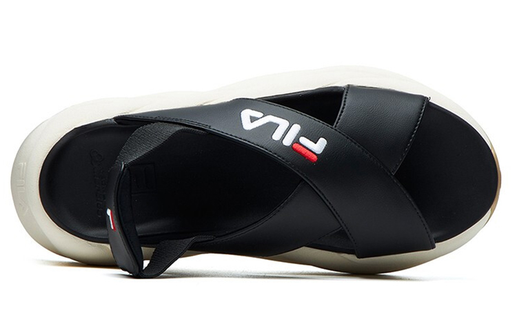 Shop (W) FILA黑色运动凉鞋 F12W124528FBK