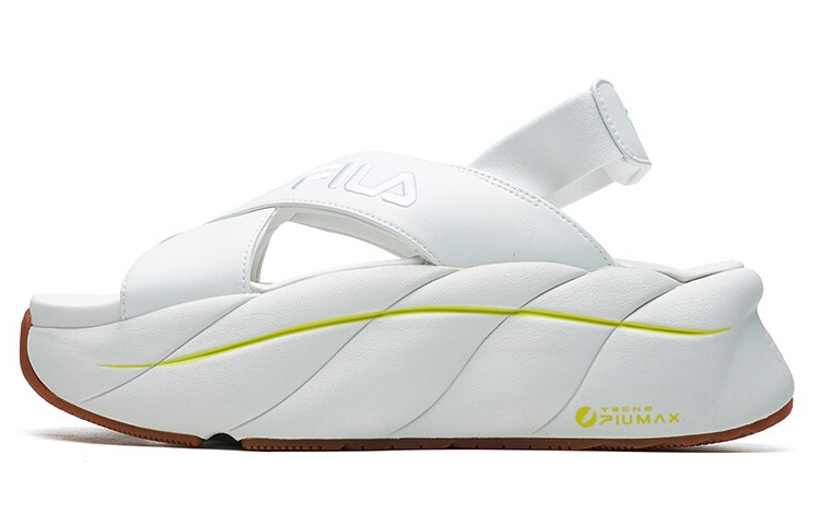 (Women) FILA Sports Sandals For Bright White F12W124528FLW