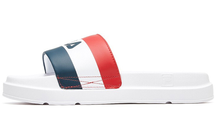 (Women) FILA Sports Slipper White/RedBlack F12W024631AWR