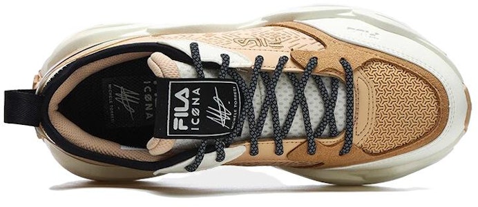 (W) FILA Kasut Sukan 'Tan Putih' F12W313101FBV Lookbook (W) FILA Kasut Sukan 'Tan Putih' F12W313101FBV