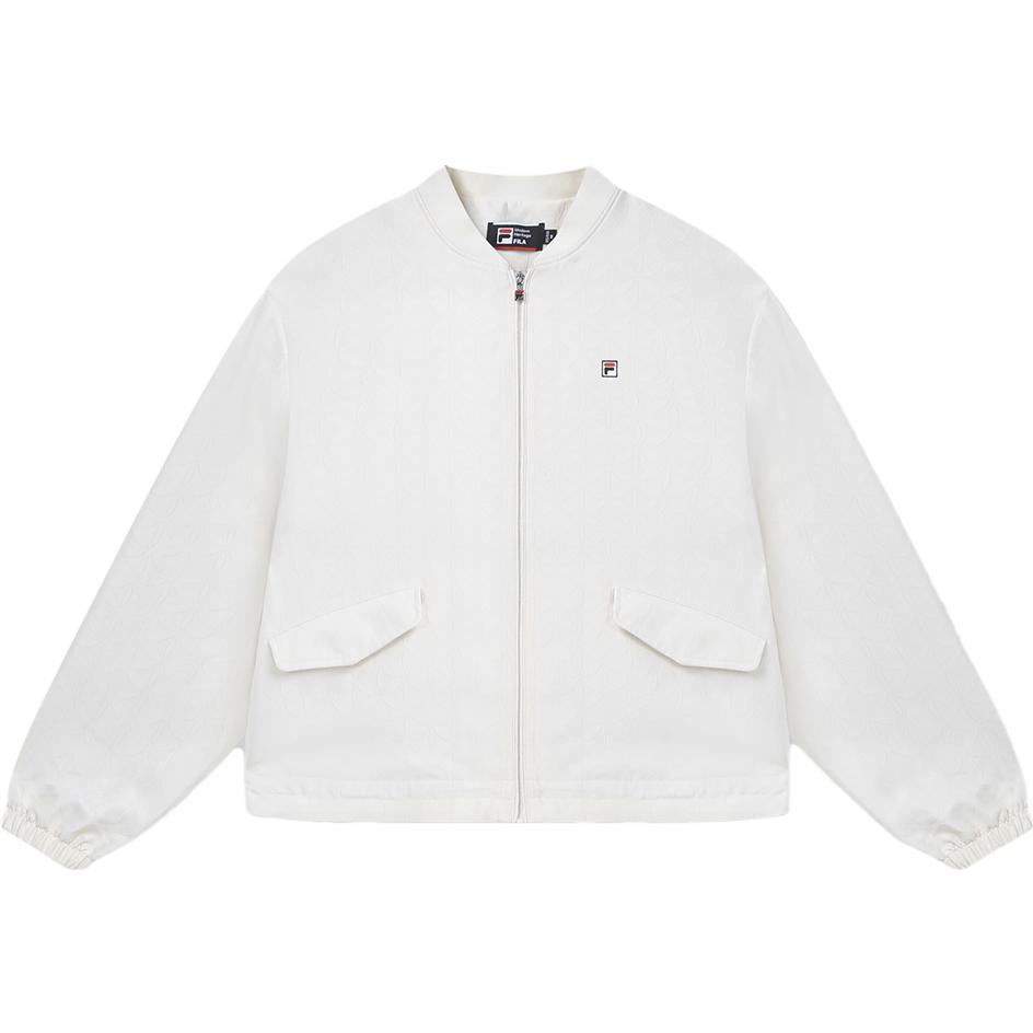 (Women) FILA SS23 Fashion Hooded Sports Jacket - Standard White F11W331702FWT