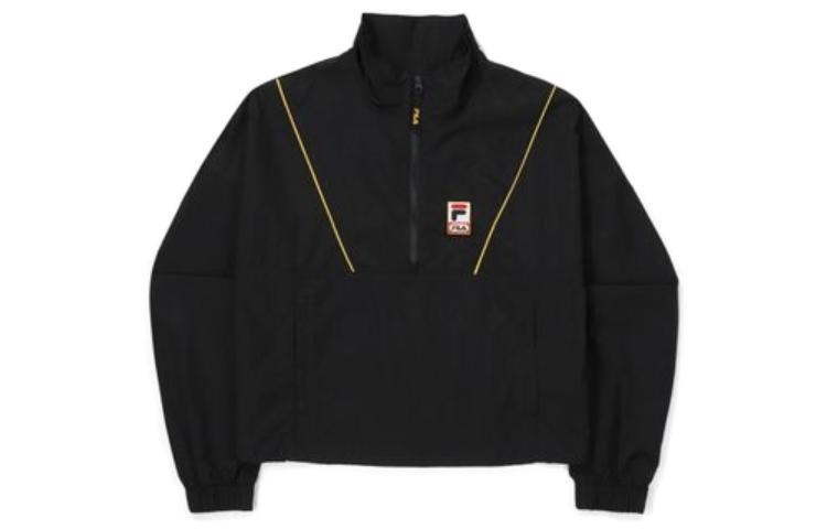 (Women) FILA SS23 Solid Half-Zip Jacket Black FS2JKF1153F-BLK