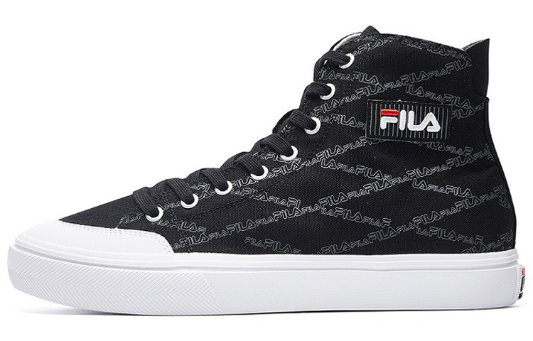 (Women) FILA Strada High-Top Canvas Sneakers Black F12W034412FBK