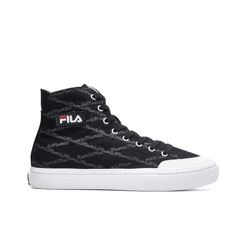 (W) FILA Strada High-Top Canvas Sneakers Black 圖 2
