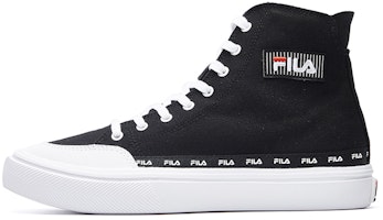 (Women) FILA Strada High Top Canvas 'Black White' F12W034412FBW (Women) FILA Strada High Top Canvas 'Black White' F12W034412FBW