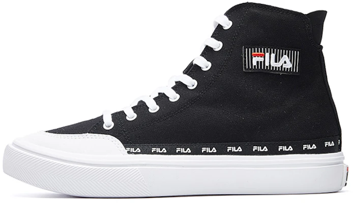 (W) FILA Strada Alta de Lona 'Negro Blanco' F12W034412FBW Buy (W) FILA Strada Alta de Lona 'Negro Blanco' F12W034412FBW