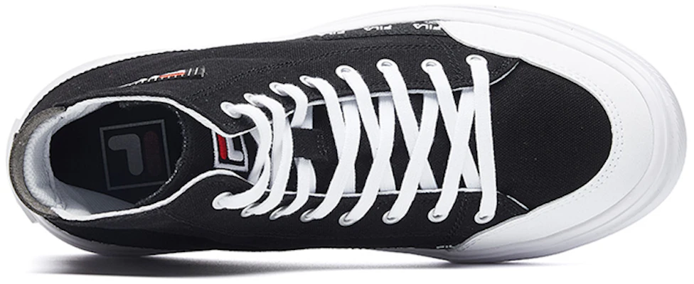(W) FILA Strada Alta de Lona 'Negro Blanco' F12W034412FBW Order (W) FILA Strada Alta de Lona 'Negro Blanco' F12W034412FBW