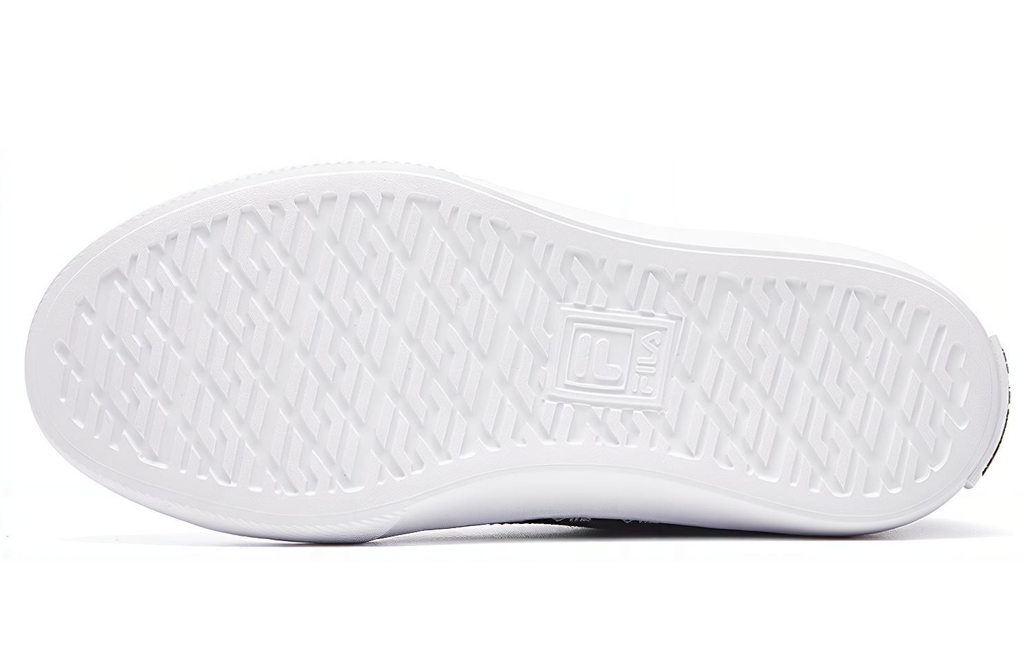 Shop (W) FILA Strada Alta de Lona 'Negro Blanco' F12W034412FBW