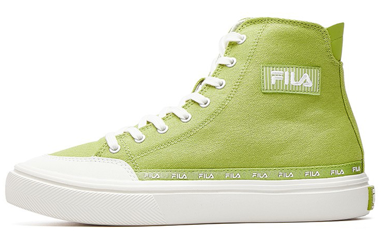 (Women) FILA Strada Mid-top Canvas Shoes Green/White F12W034412FGO