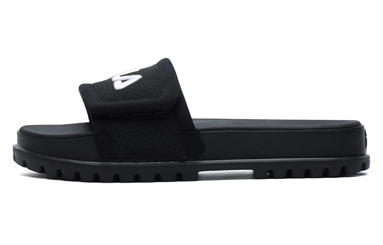 (W) FILA Stylish Cozy Flat Heel Sports Slippers Black