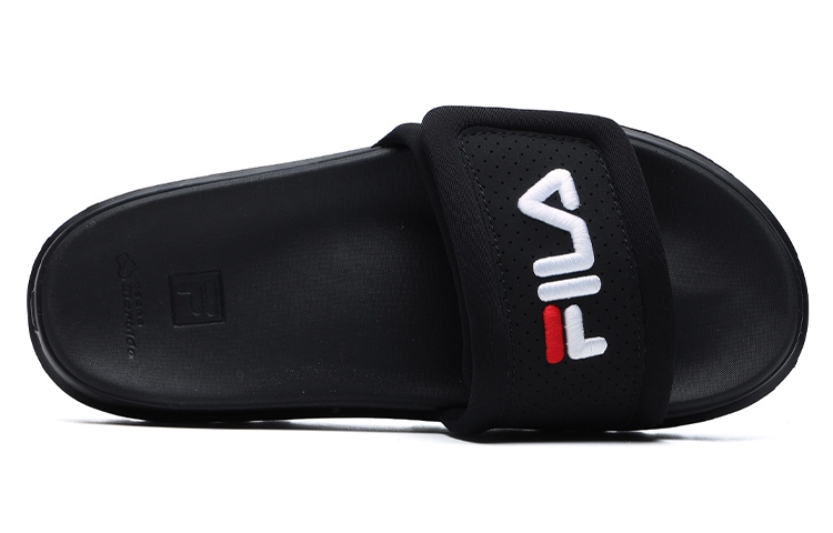 (W) FILA Stylish Cozy Flat Heel Sports Slippers Black 圖 4