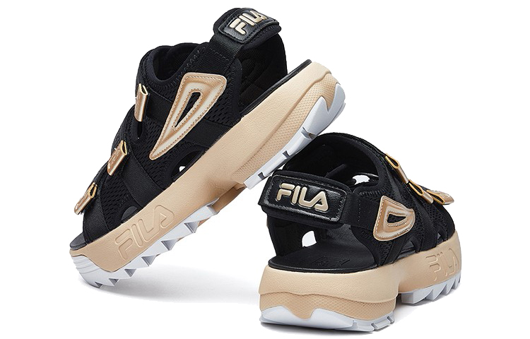 (W) FILA Subverter Sports Sandal Black/Gold 圖 3