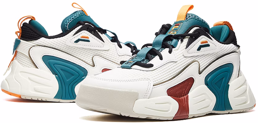 Red white cheap and green filas