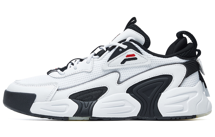 (Women) FILA SWARM low swirl sneakers 'White Black' F12W021213FWB