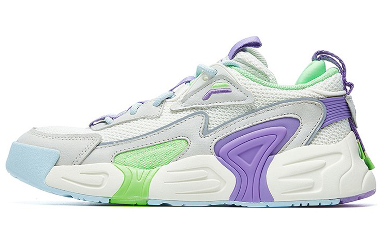 (Women) FILA SWARM low swirl sneakers purple/white/grey F12W021213FSP