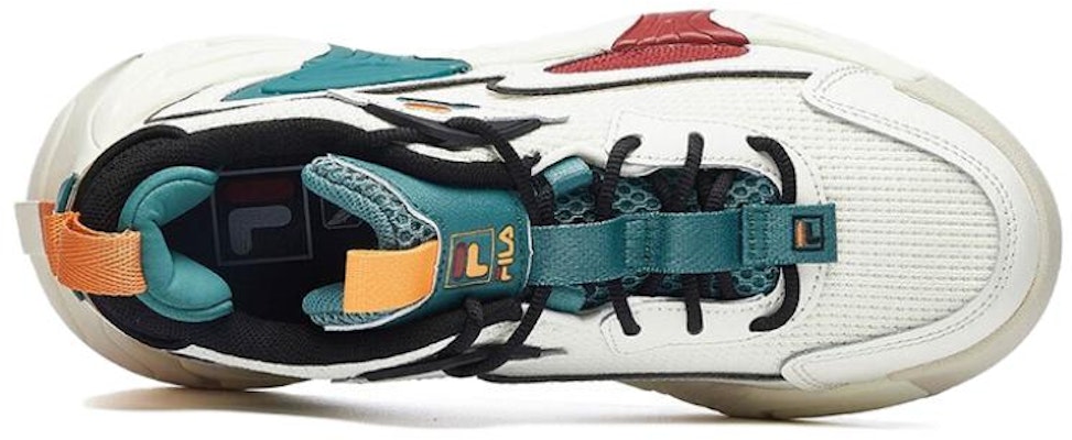 (W) FILA SWARM 低帮漩涡运动鞋 红/白/绿 F12W034124FSG Shop (W) FILA SWARM 低帮漩涡运动鞋 红/白/绿 F12W034124FSG