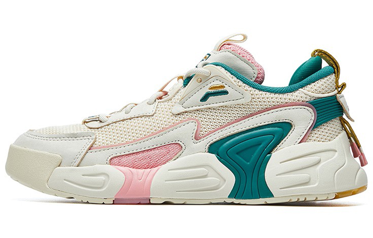 (Women) FILA Swarm Swirl Low- Beige/ 'Pink' F12W021213FAF