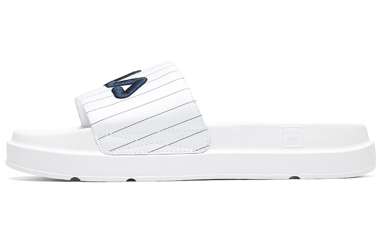 (Women) FILA Thick Sole Beach White Slippers F12W024610FWT