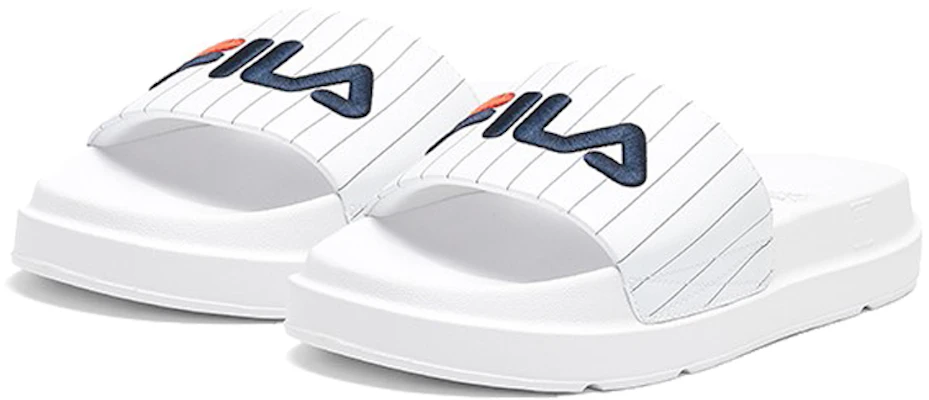 (W) FILA Dikke Zool Strand Witte Slippers F12W024610FWT Order (W) FILA Dikke Zool Strand Witte Slippers F12W024610FWT