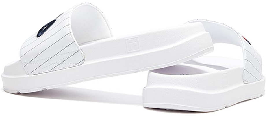 (Women) FILA Thick Sole Beach White Slippers F12W024610FWT Lookbook (Women) FILA Thick Sole Beach White Slippers F12W024610FWT