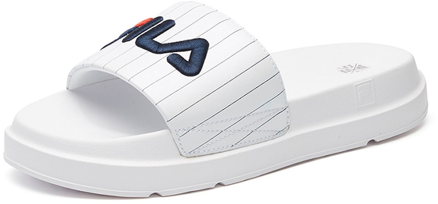 (Women) FILA Thick Sole White Slippers F52W044602FWT Order (Women) FILA Thick Sole White Slippers F52W044602FWT