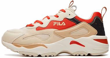 (Women) FILA Tracer Running Shoes Beige/Red F12W111127FAF (Women) FILA Tracer Running Shoes Beige/Red F12W111127FAF