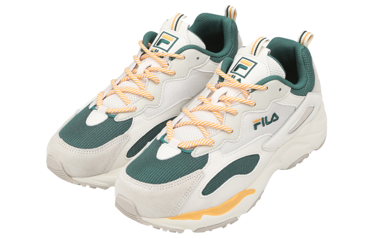 Order (W) FILA Tracer Retro Hardloopschoenen Grijs/Groen/Geel 1IM00003_143