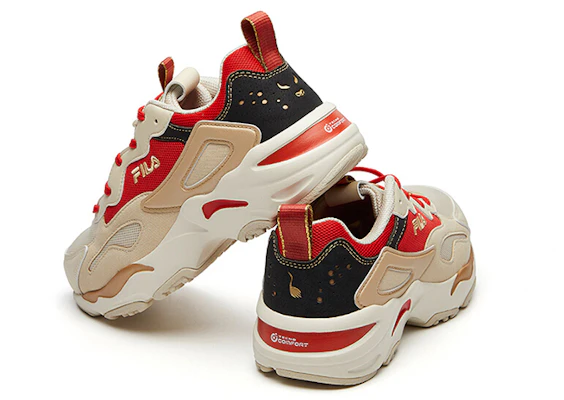 (W) Zapatillas de Running FILA Tracer Beige/Rojo F12W111127FAF Shop (W) Zapatillas de Running FILA Tracer Beige/Rojo F12W111127FAF