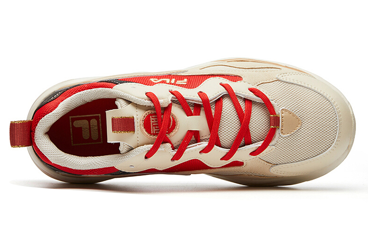 Purchase (W) Zapatillas de Running FILA Tracer Beige/Rojo F12W111127FAF