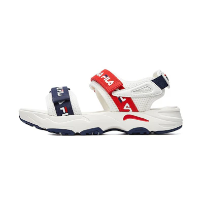 (W) FILA Tracer Sports Sandals For White/Red