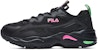 (W) FILA TRACER vintaj Hitam/Merah Jambu/Hijau F12W021116FBK