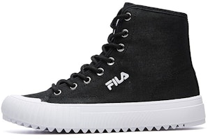 (Women) FILA Trail High-Top Canvas 'Black and White' F52W921303FBK (Women) FILA Trail High-Top Canvas 'Black and White' F52W921303FBK