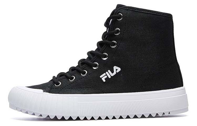 (Women) FILA Trail High-Top Canvas 'Black and White' F52W921303FBK