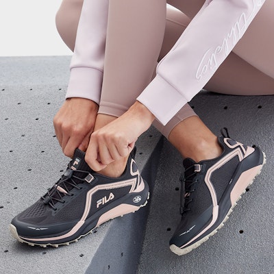 (Women) FILA Trail Running Low 'Pink Black' A12W311208FDP Cheap (Women) FILA Trail Running Low 'Pink Black' A12W311208FDP
