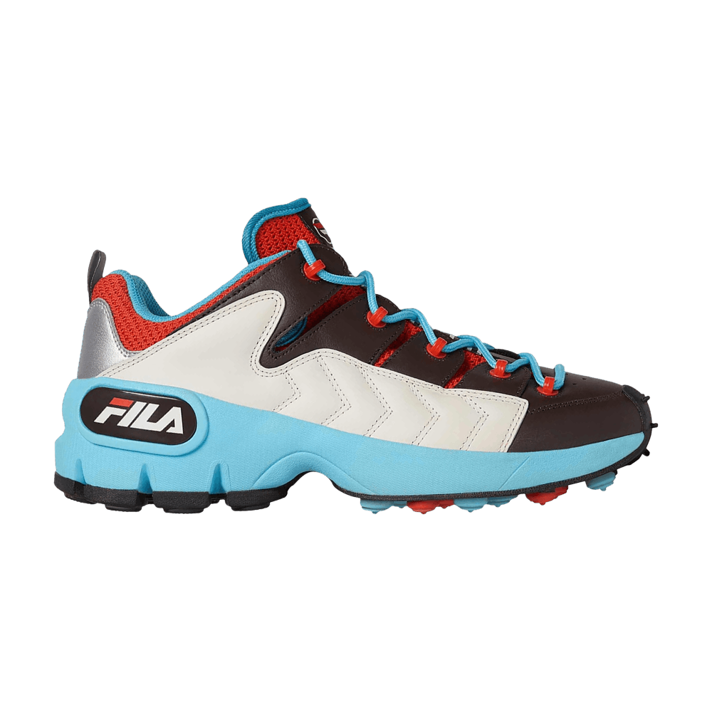 orange and blue fila