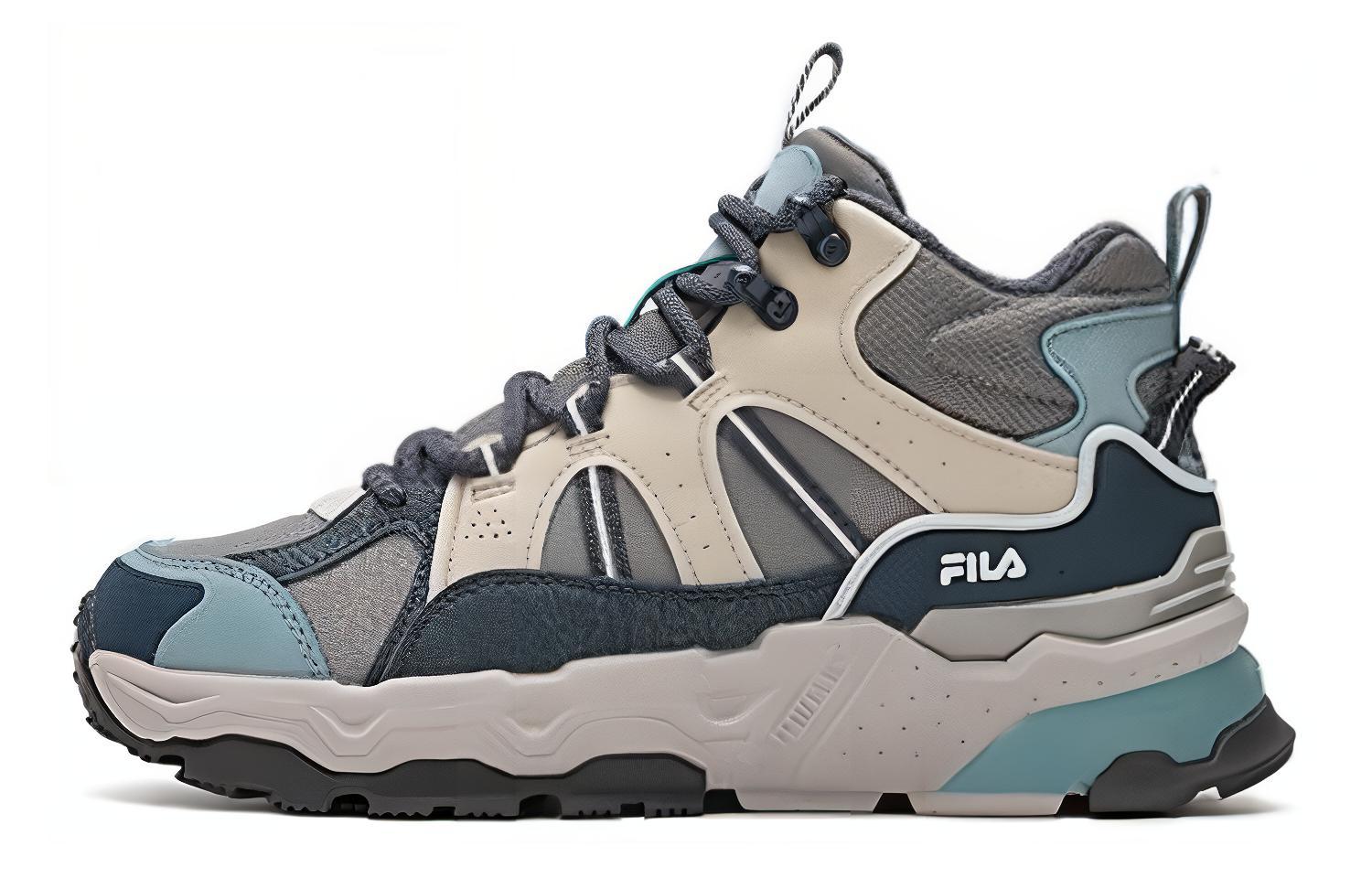 (Women) FILA Trek 1S High-Top Sneakers 'Grey Blue' F12W342125FFO