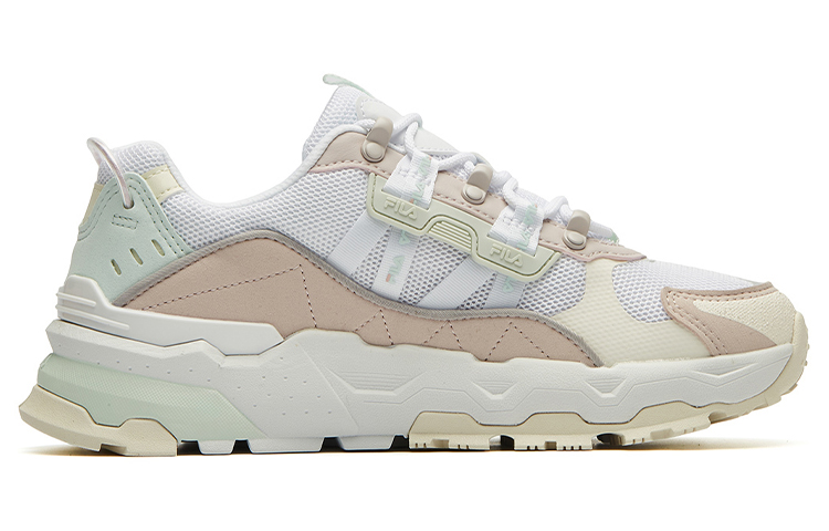 Order (W) FILA TREK Sepatu Sneakers Beige/Putih/Pink F12W134155FWH